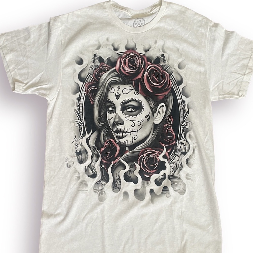 Skull Print T Shirt